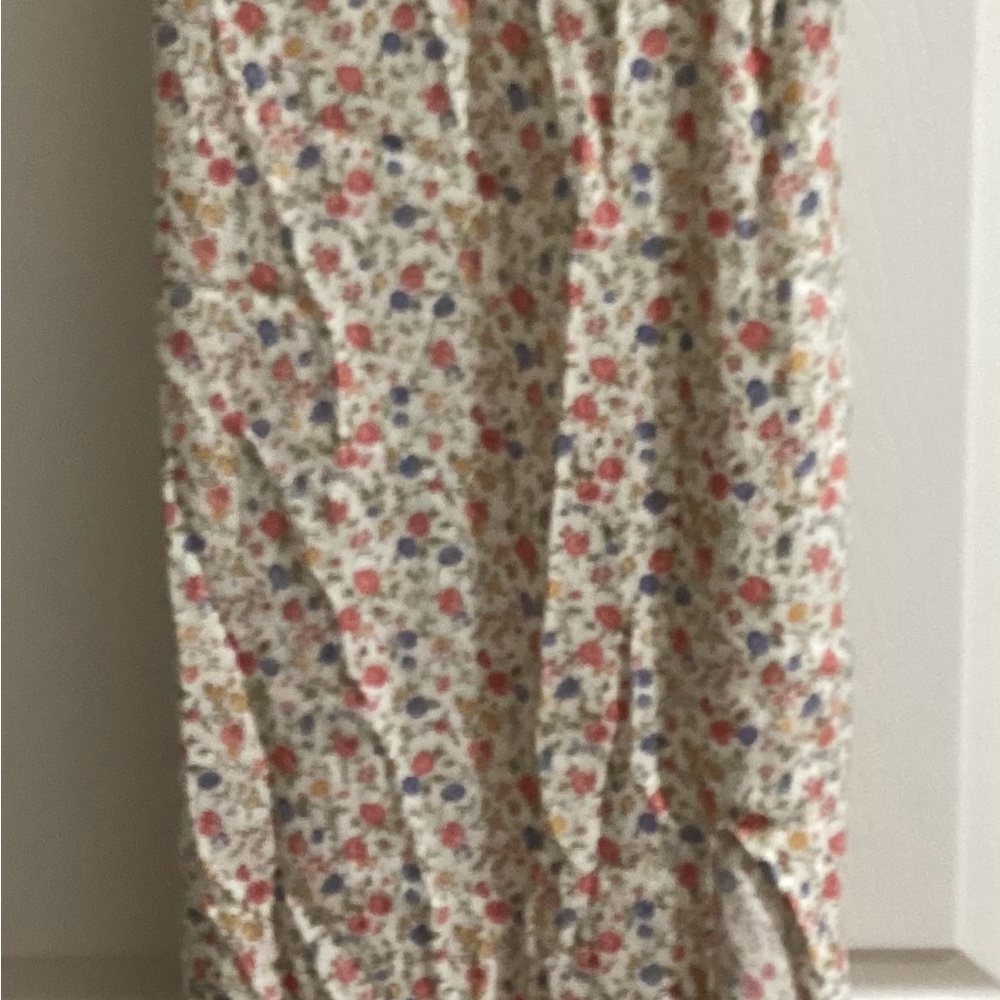 Reformation Cream Floral Midi Dress with Multicolor Print - Picture 4 of 5